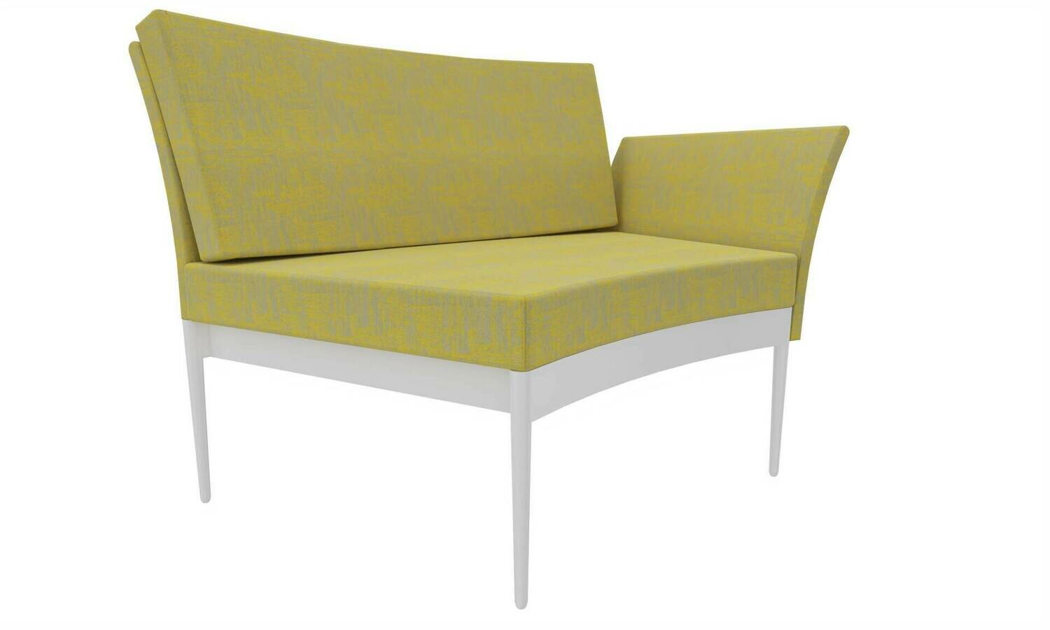 ELEMENTO LATERAL COSTA ALTA AMARELO ILDIGO C/BASE CURVA BRANCA