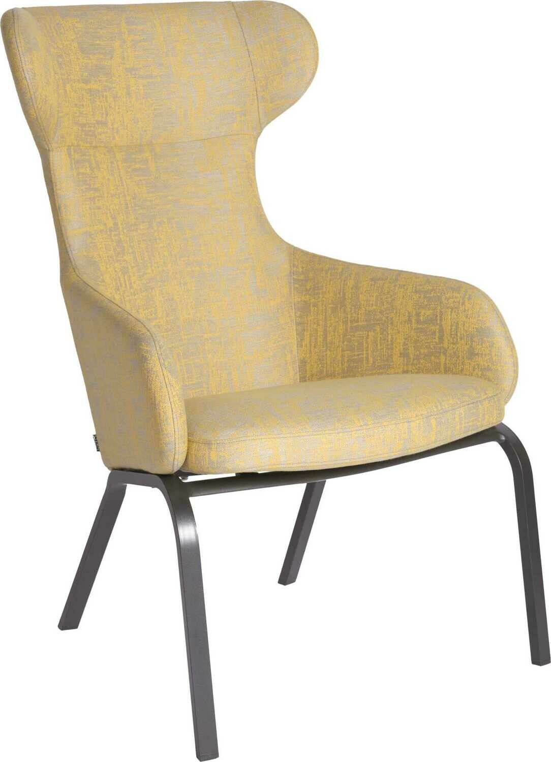CADEIRA STAN ANTRACITE OUTDOORFABRIC AMARELO/CINZA MESCLADO
