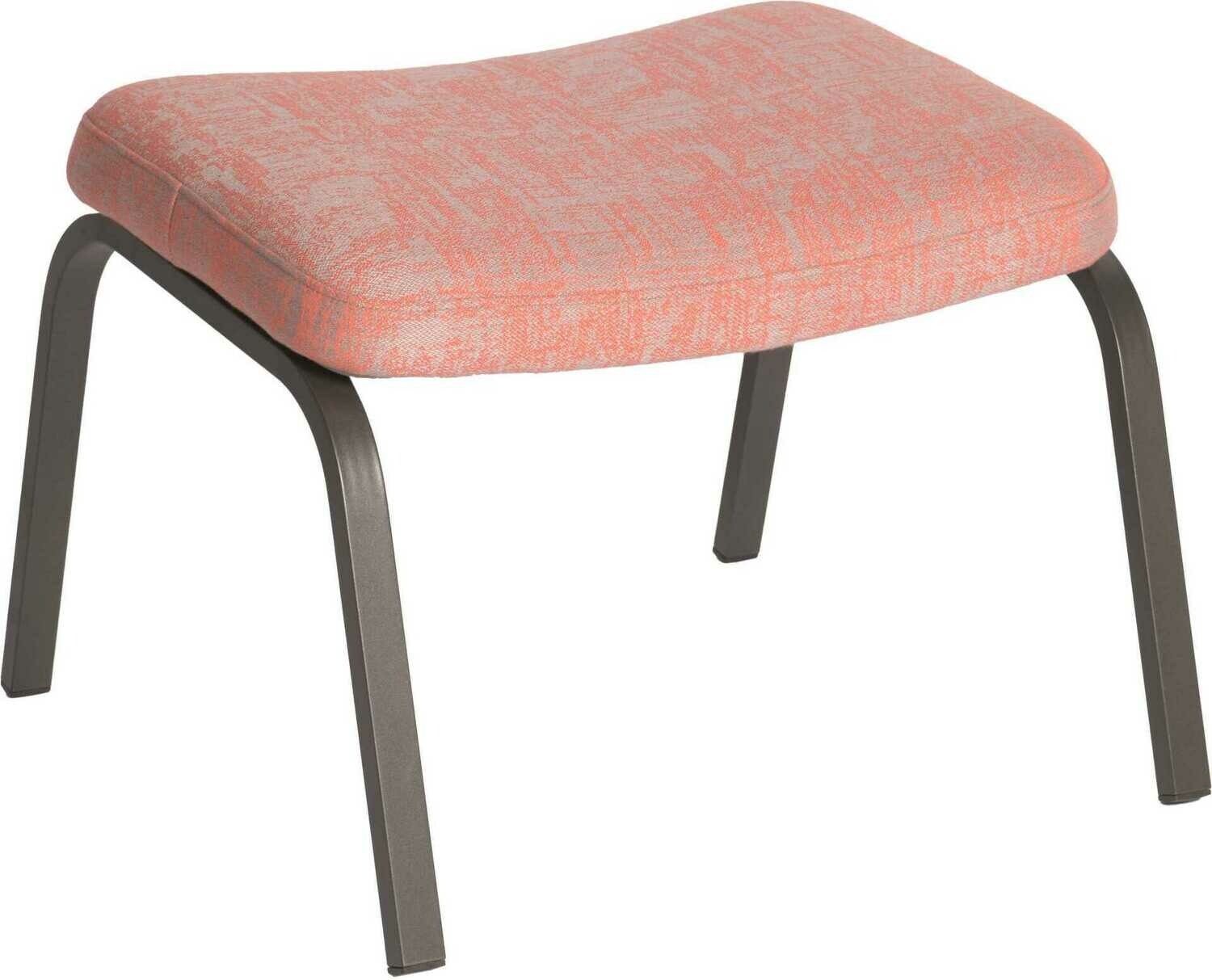 BANCO DE APOIO STAN ANTRACITE OUTDOORFABRIC CORAL/CINZA MESCLADO