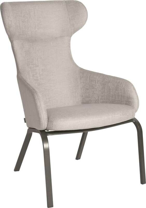 CADEIRA STAN ANTRACITE OUTDOORFABRIC CINZA CLARO/CINZA MESCLADO