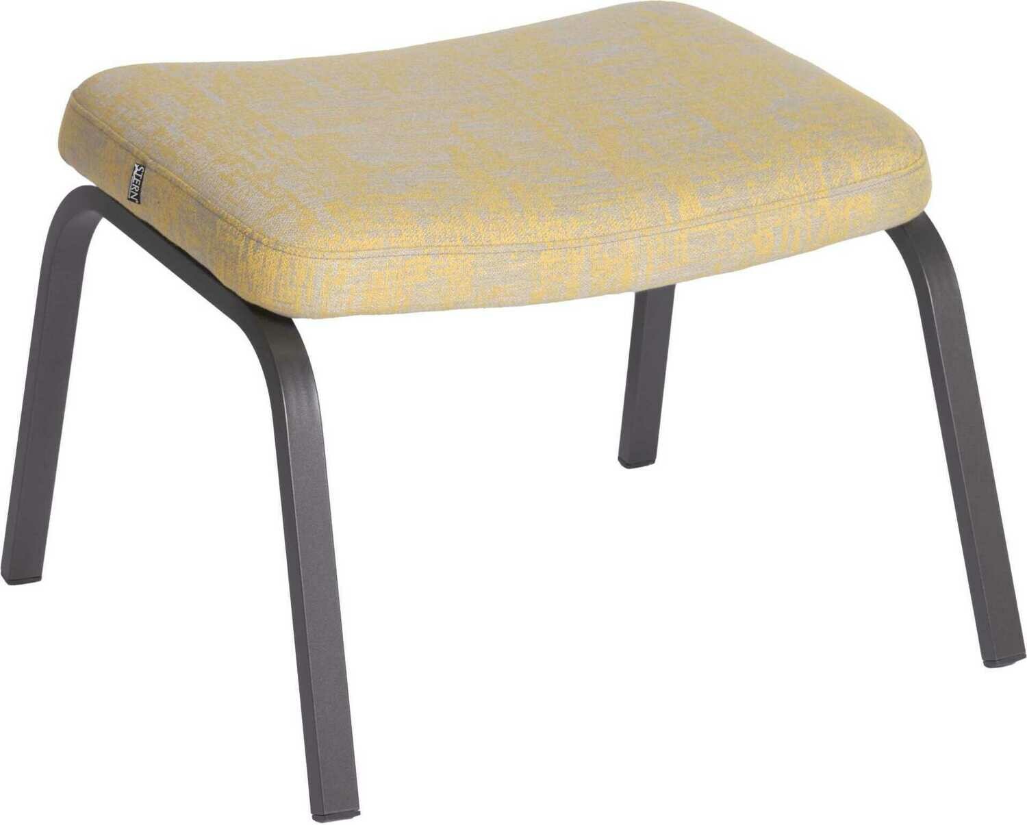 BANCO DE APOIO STAN ANTRACITE OUTDOORFABRIC AMARELO/CINZA MESCLADO
