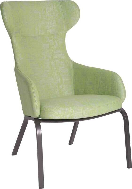 CADEIRA STAN ANTRACITE OUTDOORFABRIC VERDE CLARO/CINZA MESCLADO