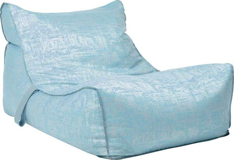 SOFÁ POUF CHILL MATTI AZUL CLARO/CINZA MESCLADO