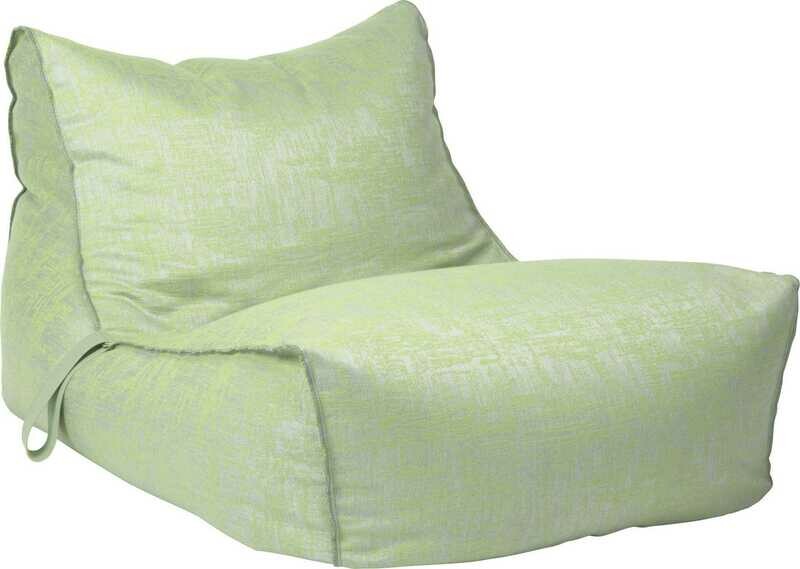SOFÁ POUF CHILL MATTI VERDE CLARO/CINZA MESCLADO
