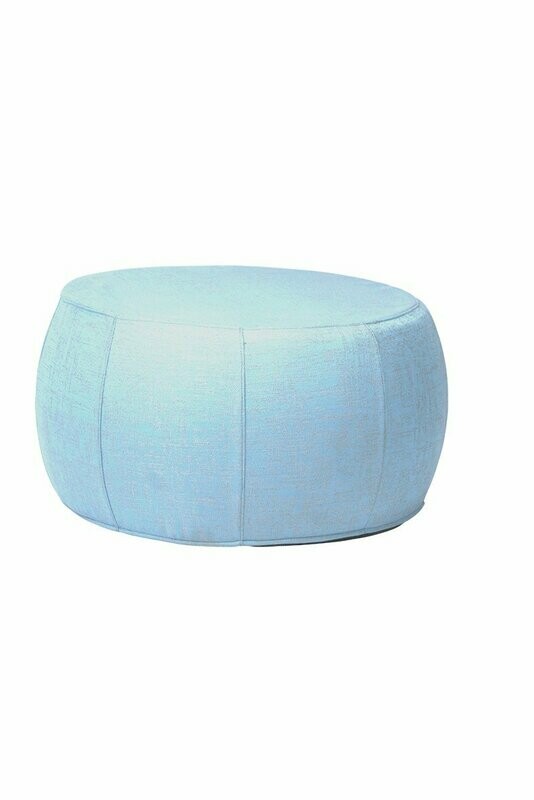 POUF BAIXO OUTDOORFABRIC AZUL CLARO/CINZA MESCLADO