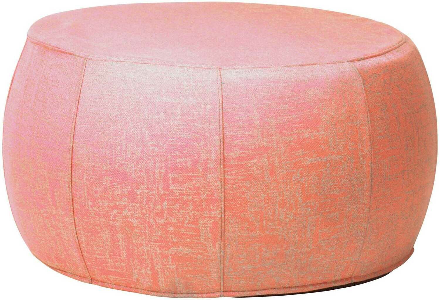 POUF BAIXO OUTDOORFABRIC CORAL/CINZA MESCLADO