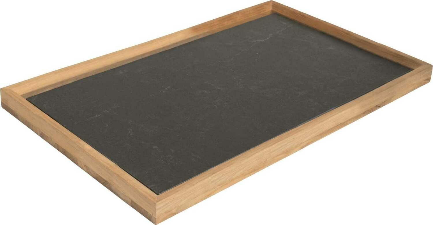 TABULEIRO MOLDURA FECHADA TECA DEKTON LAVA