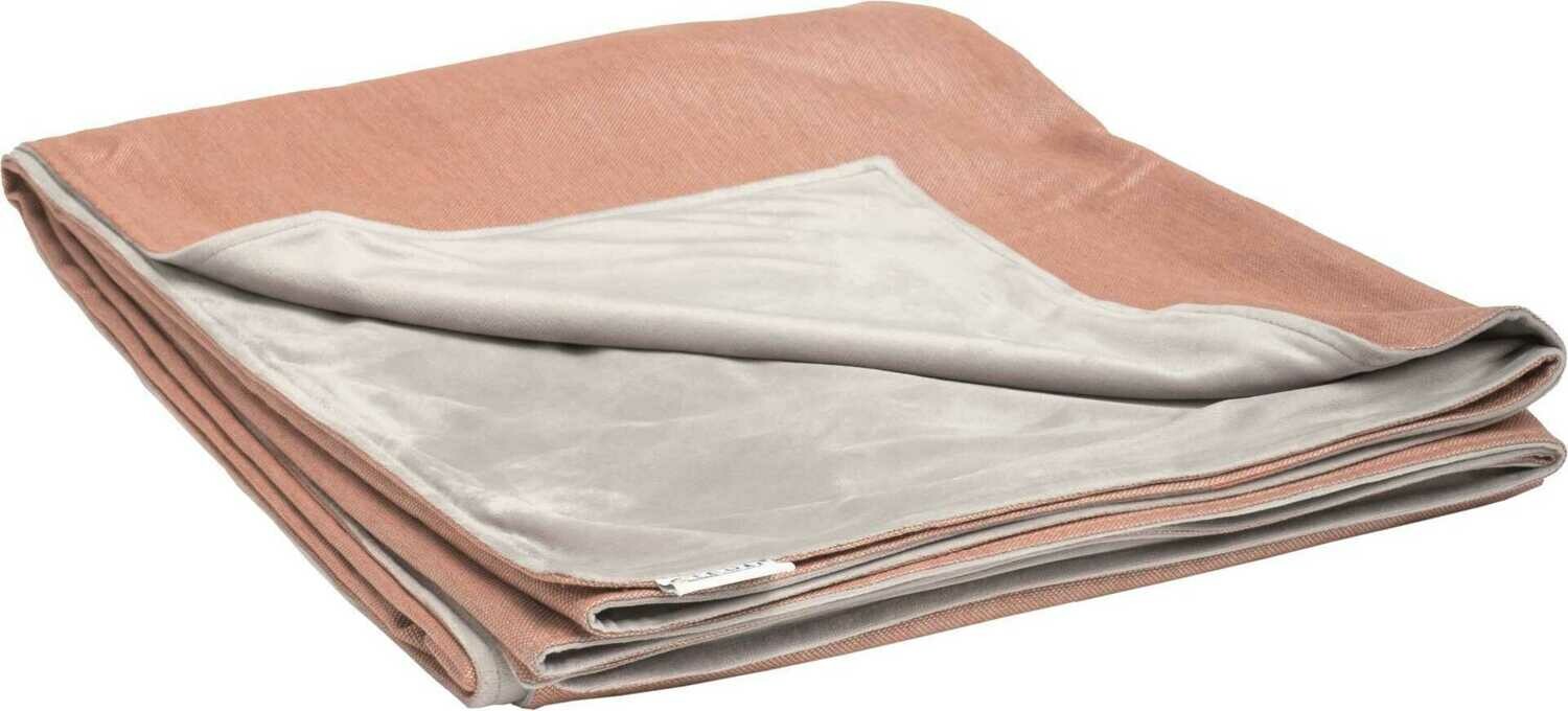 MANTA CORAL/CINZA CLARO