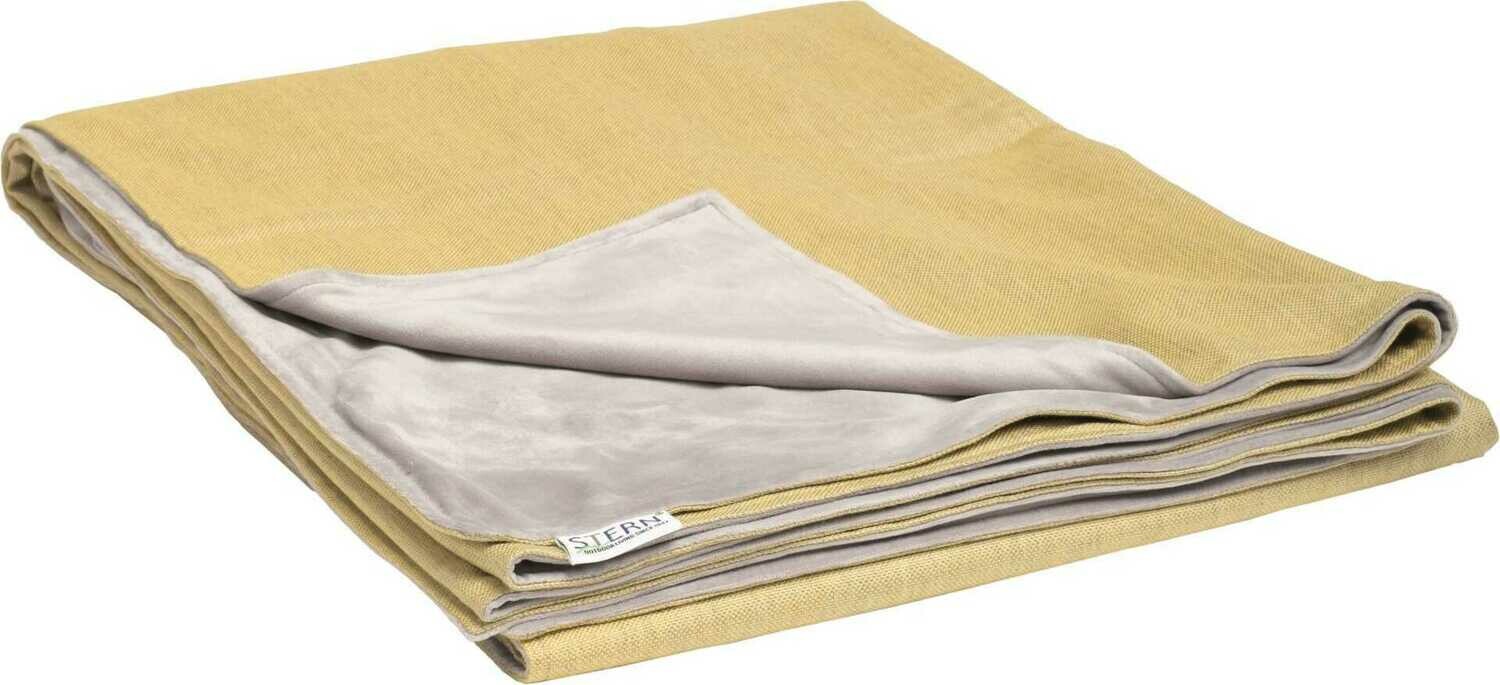 MANTA AMARELA/CINZA CLARO