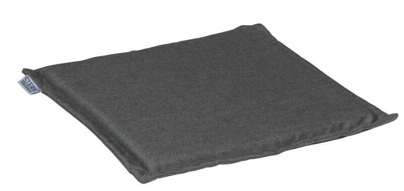 ALMOFADA DE ASSENTO UNIVERSAL 44x44x3 CM CINZA SEDA