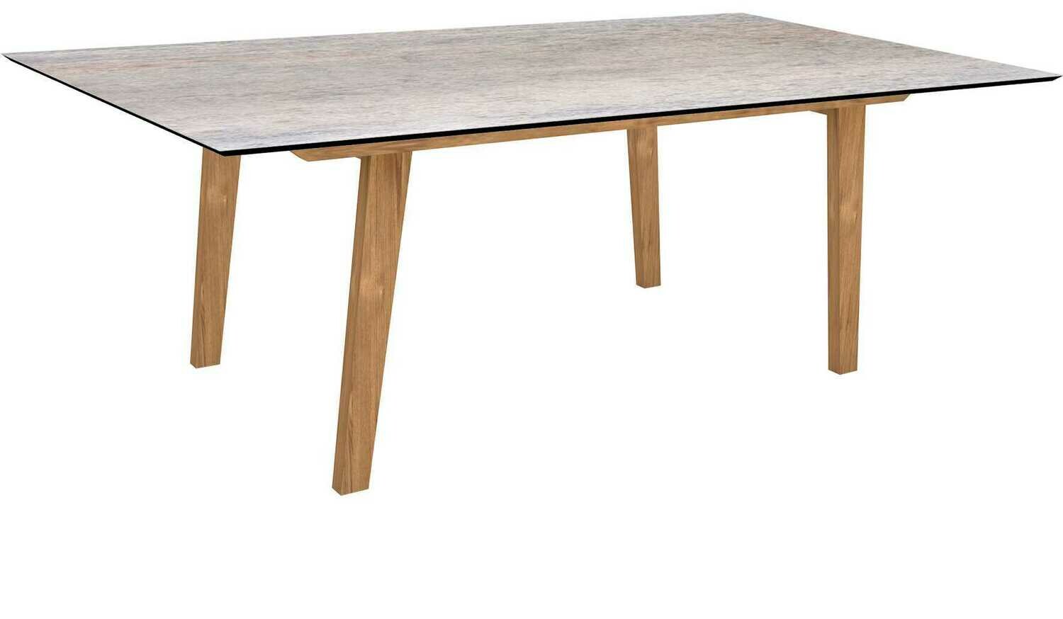 MESA INTERNO TECA 180x100x73,5 CM SMOKY