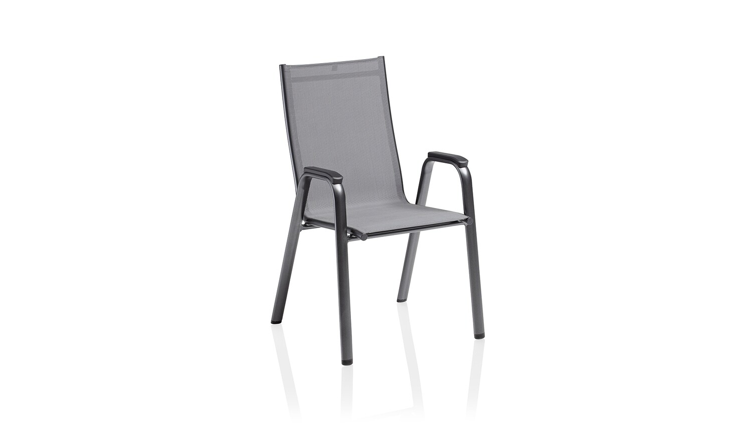 KETTLER-CADEIRA COM BRAÇOS ANTRACITE/ANTRACITE "CIRRUS SILVER-LINE"