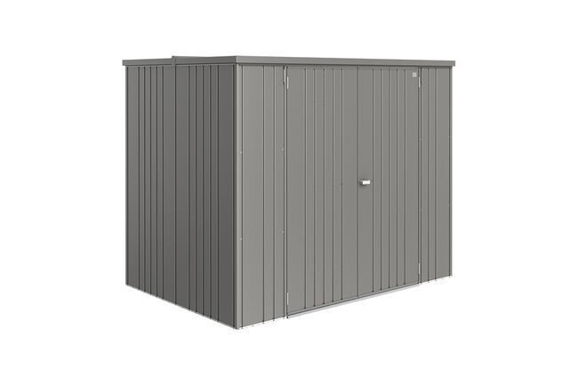 ARMÁRIO DE JARDIM GRANDE 230cm CINZA QUARTZ METALIZADO