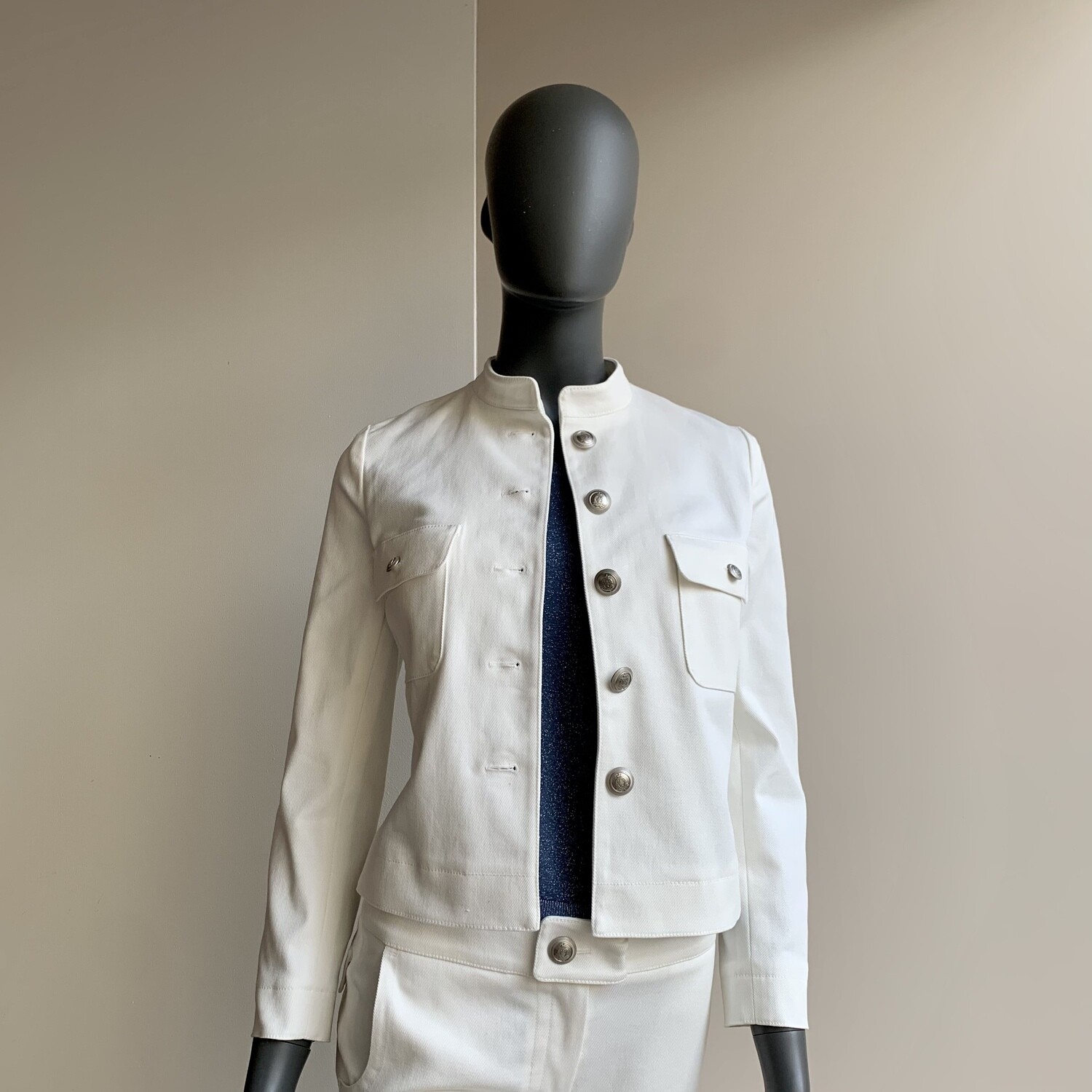 Claudia Krebser Jeansjacke weiss