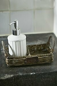 Rustic Rattan Soap Tray / carton jar