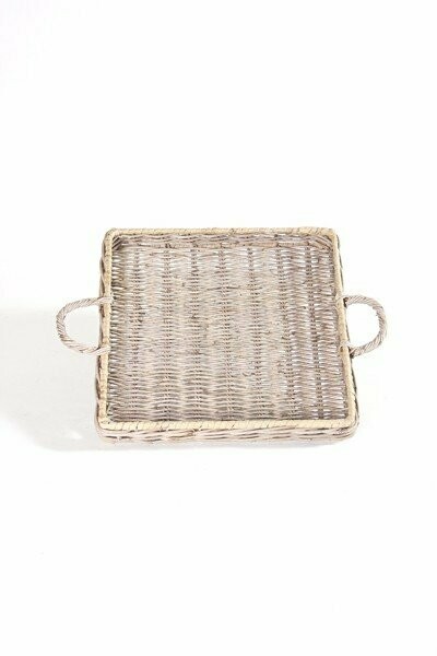 Tablett Rattan klein 25x25 cm