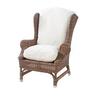 Nicolas Outdoor Wing Chair  / Rattan Sessel