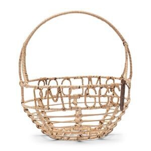 Rustic Rattan Egg Basket
