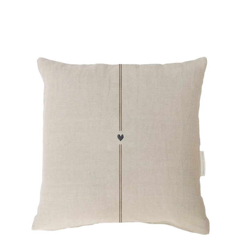 Cushion Cover 50x50 Naturel/Brown Stripe / Kissenhülle 