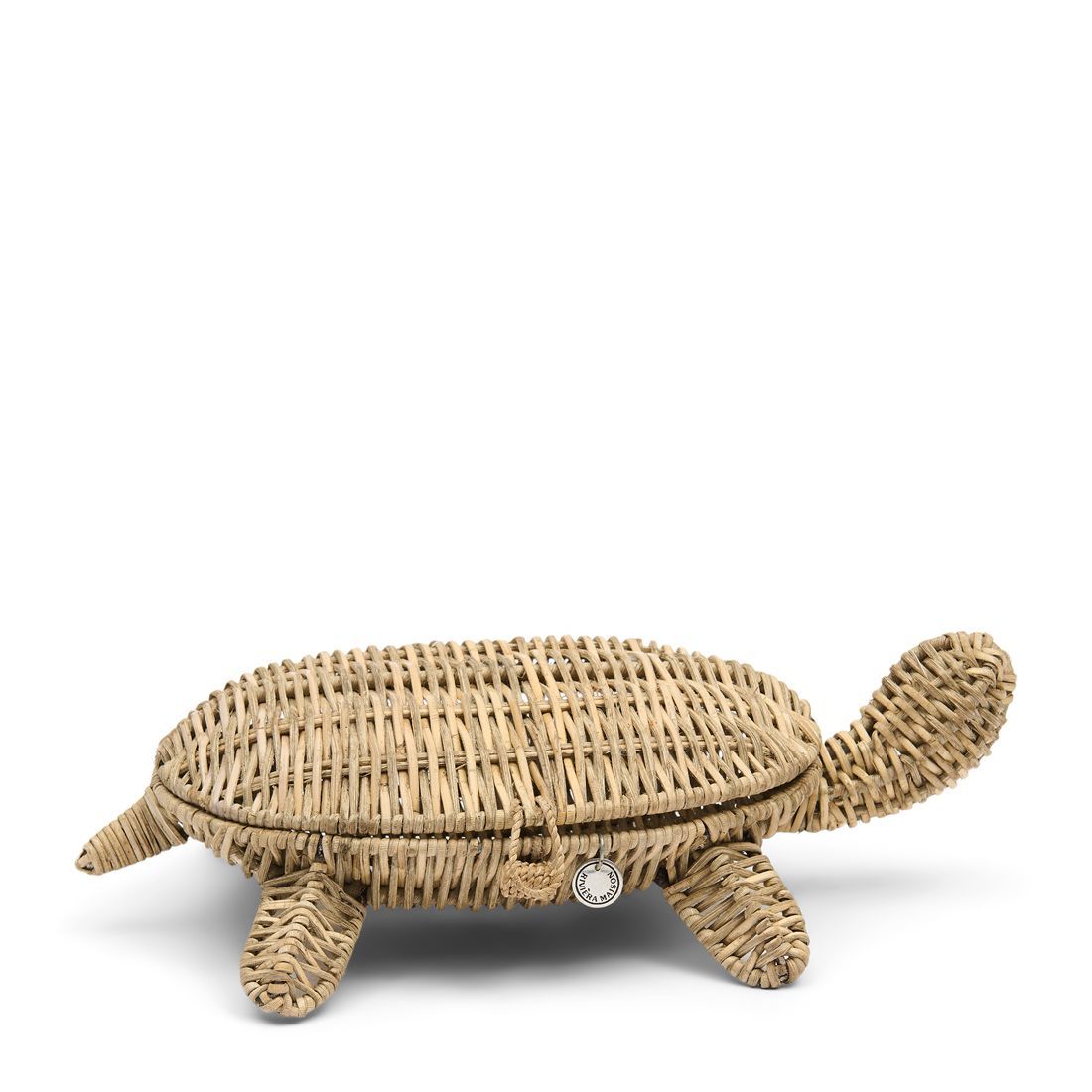 Rustic Rattan Turtle Storage Basket