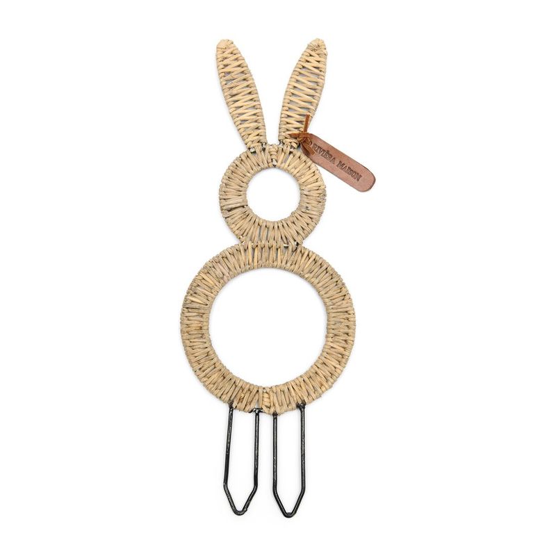 Rustic Rattan Easter Bunny Deco M Rustic Rattan Easter Bunny Deco M