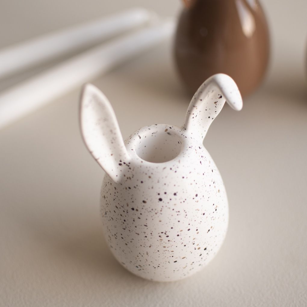 Kerzenhalter Rabbit  - white dot