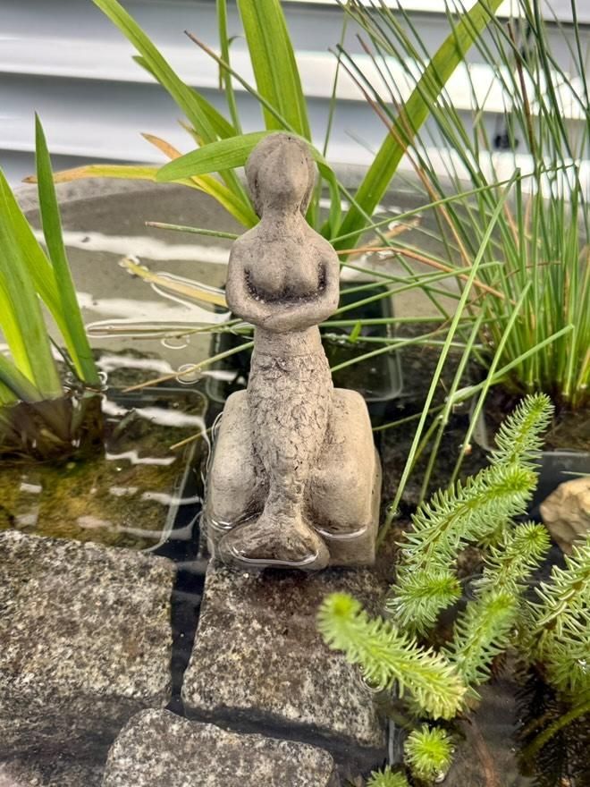 Steinfigur Mini Meerjungfrau