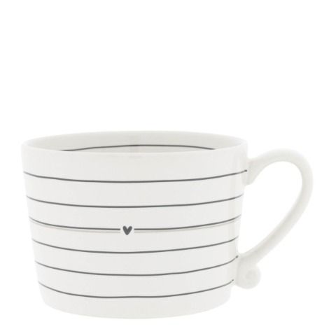 Tasse / Becher  White/Stripes Black Fism