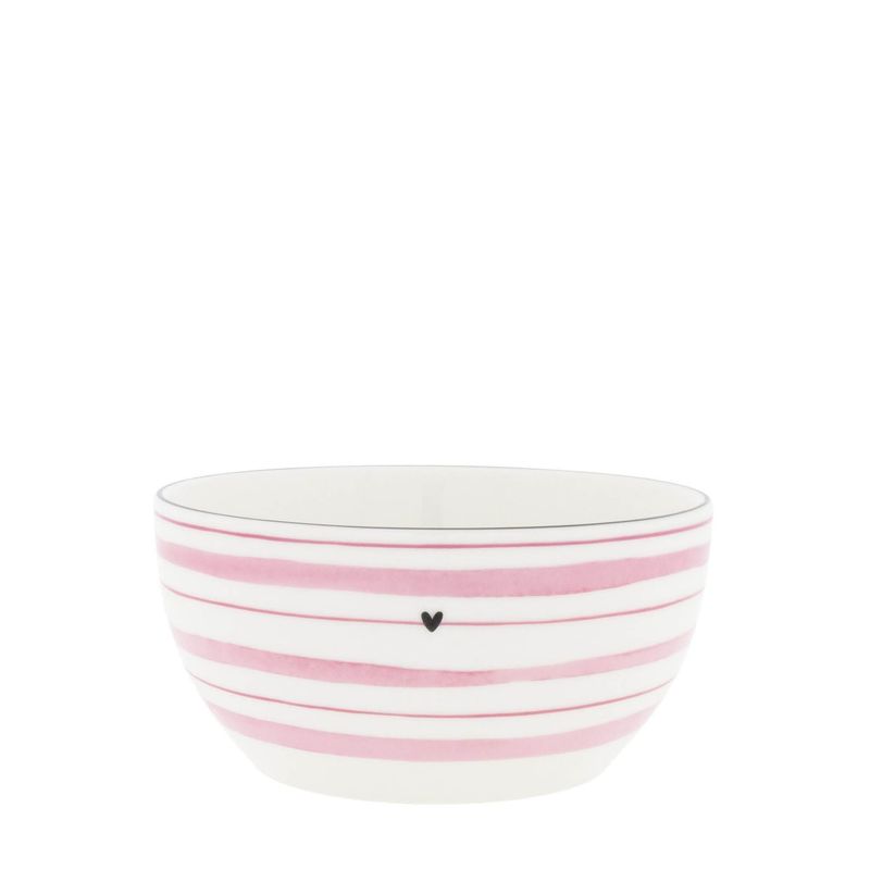 Bowl stripe rose  / Schale