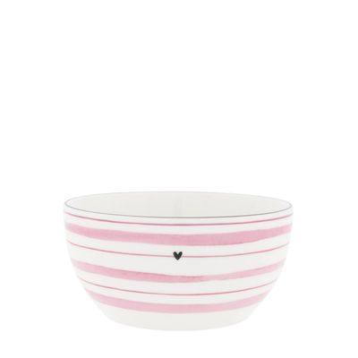 Bowl stripe rose  / Schale