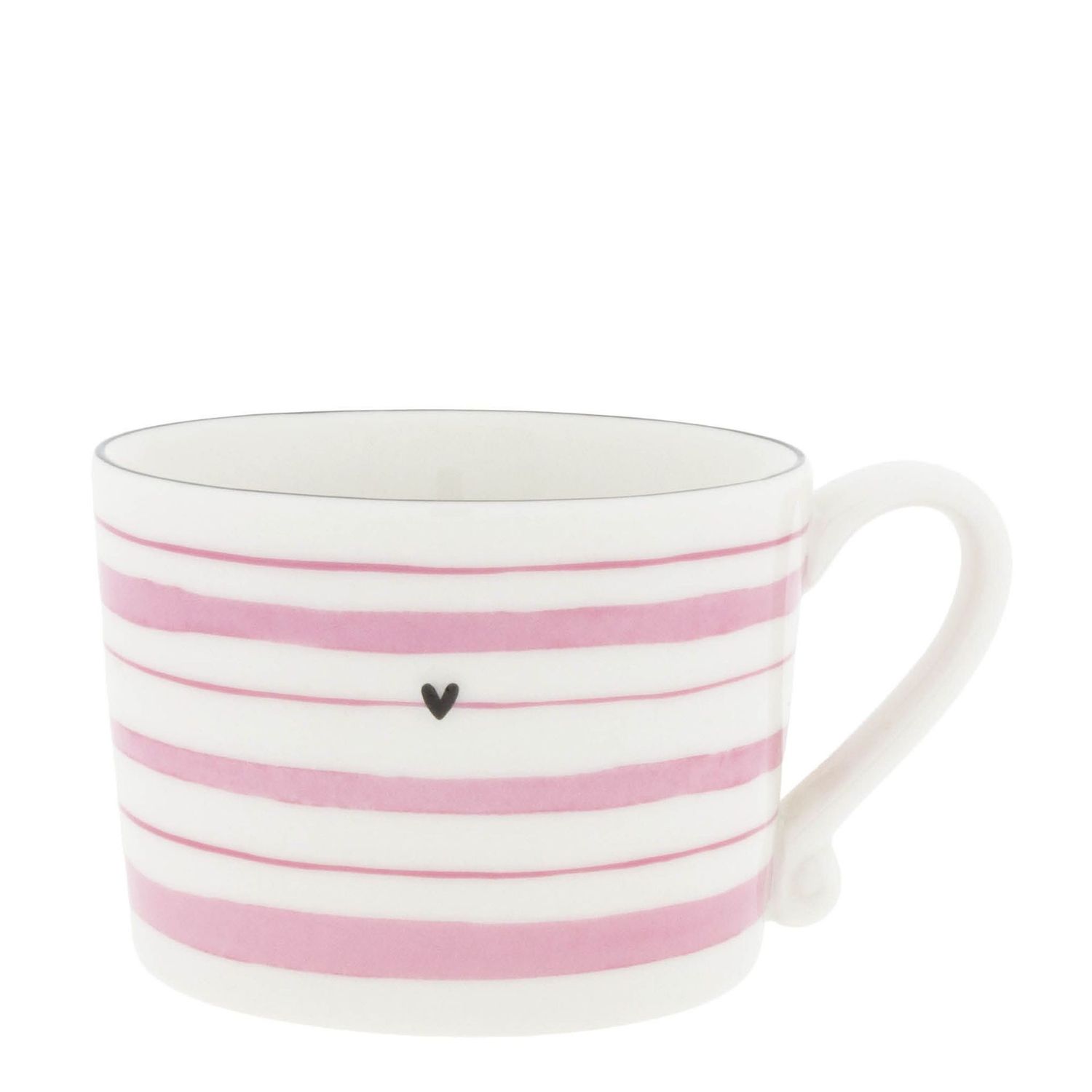 Cup / Tasse white/rose stripes