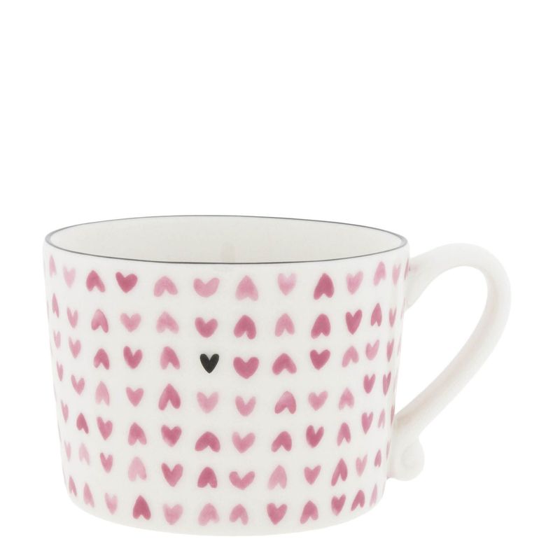 Cup / Tasse white/rose allover hearts