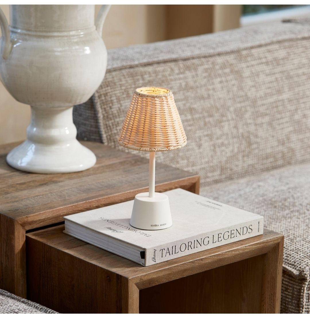 Luminee Rattan USB Table Lamp / Lampe 