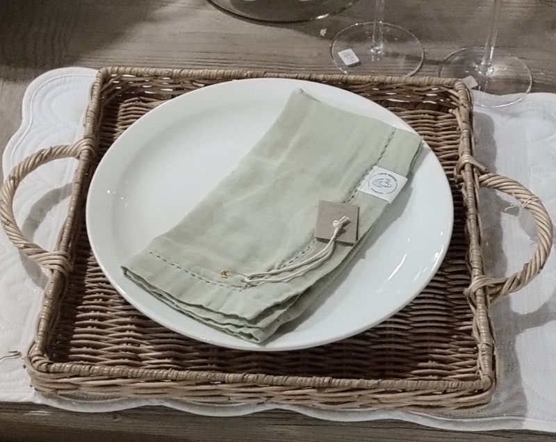 Tablett Rattan 30x30 cm L