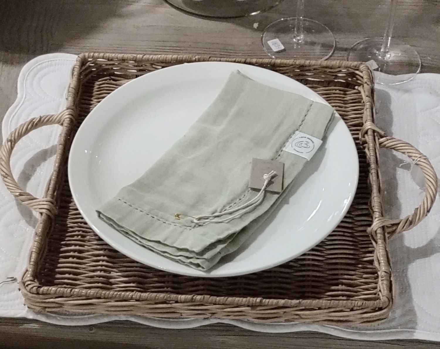 Tablett Rattan 30x30 cm L