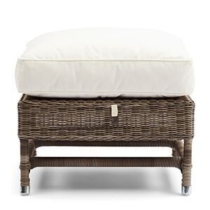 Nicolas Outdoor Footstool / Rattan Hocker