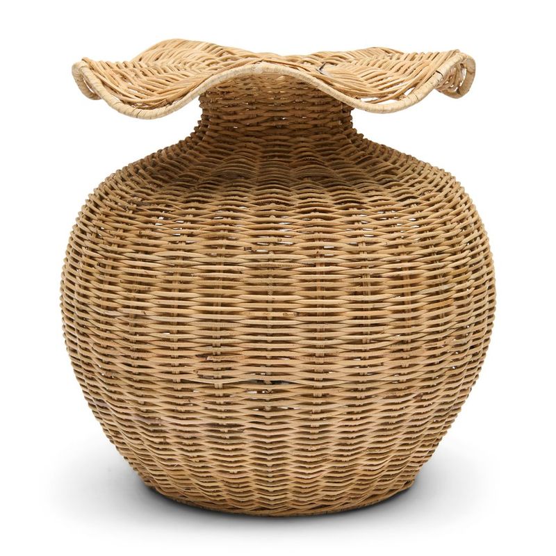 Rustic Rattan Wavy Vase Decoration Rustic Rattan Wavy Vase Decoration