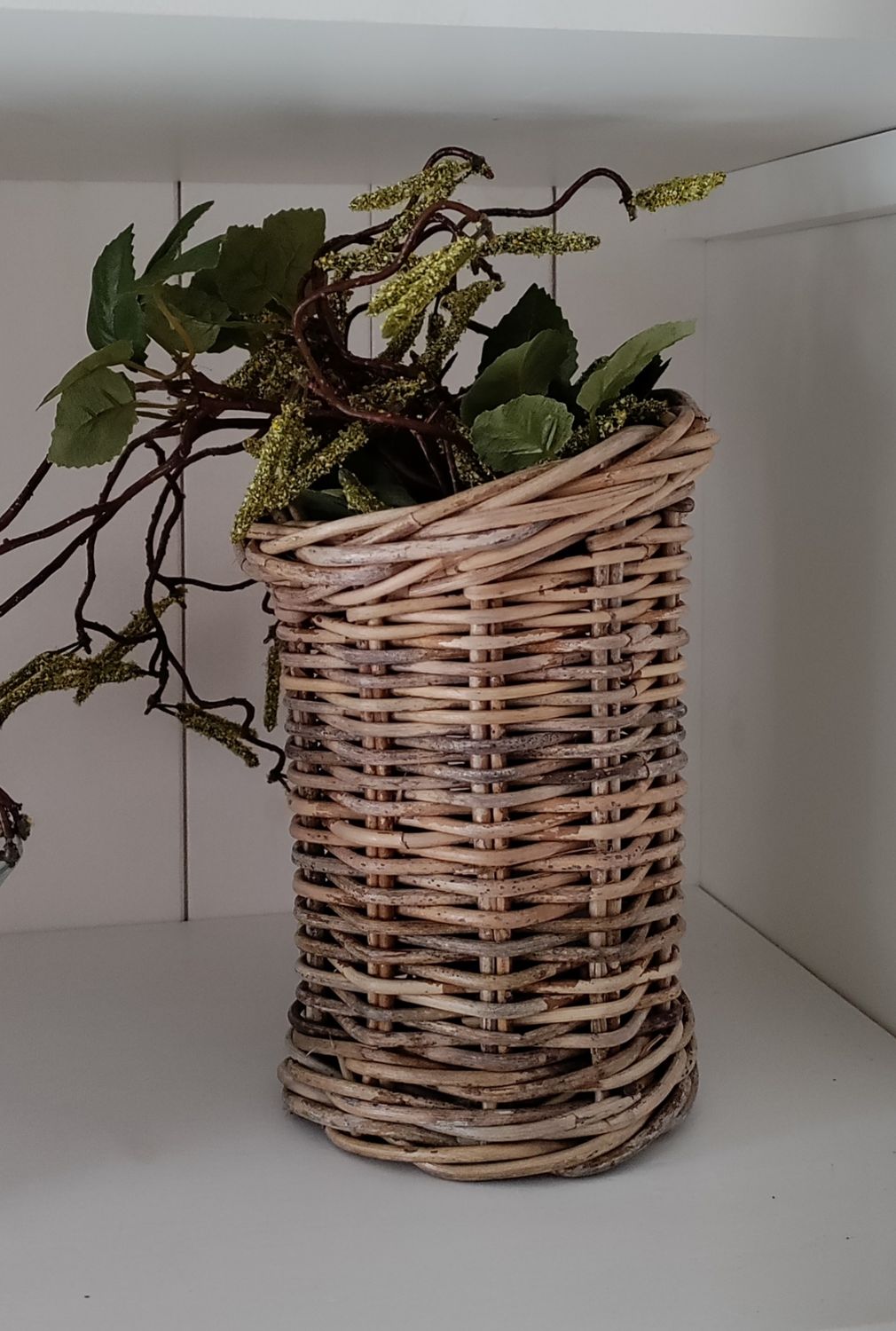 Rattan Becher / Stiftehalter