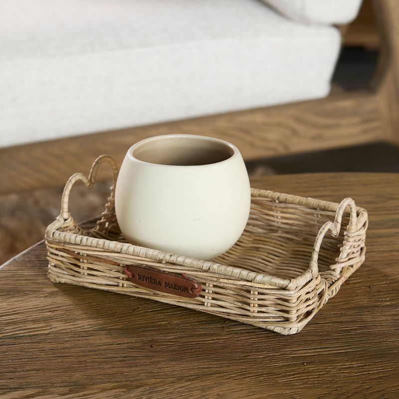 Rustic Rattan Happy Heart Mini Tray Rustic Rattan Happy Heart Mini Tray