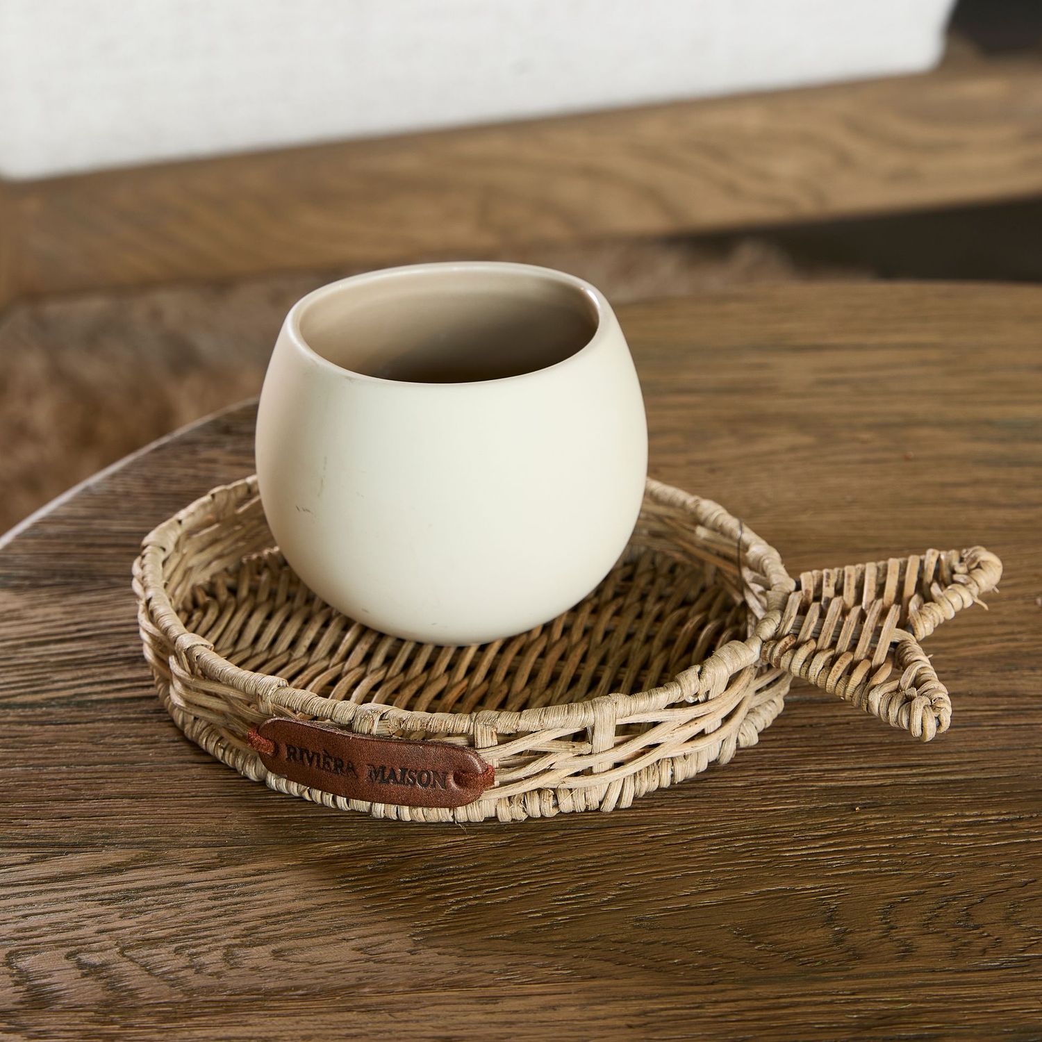Rustic Rattan Fish Mini Tray