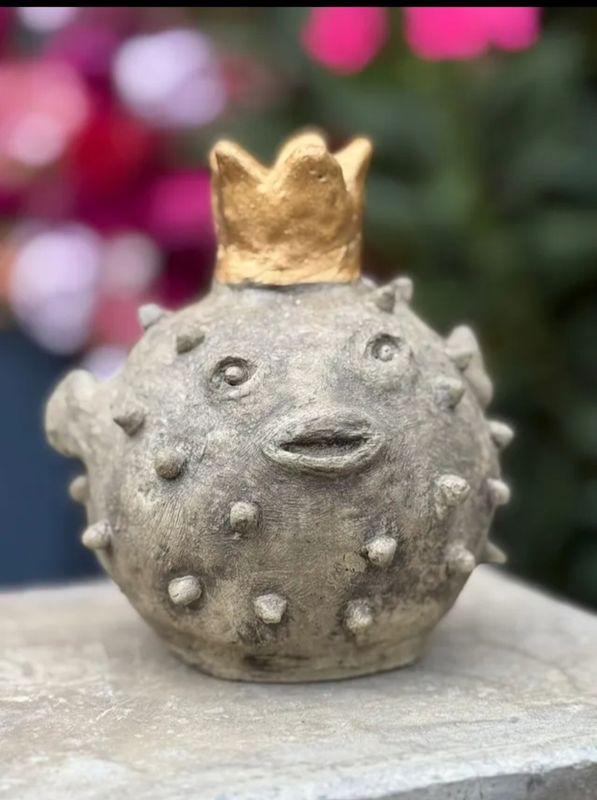 Steinfigur Kugelfisch Ki-Mono