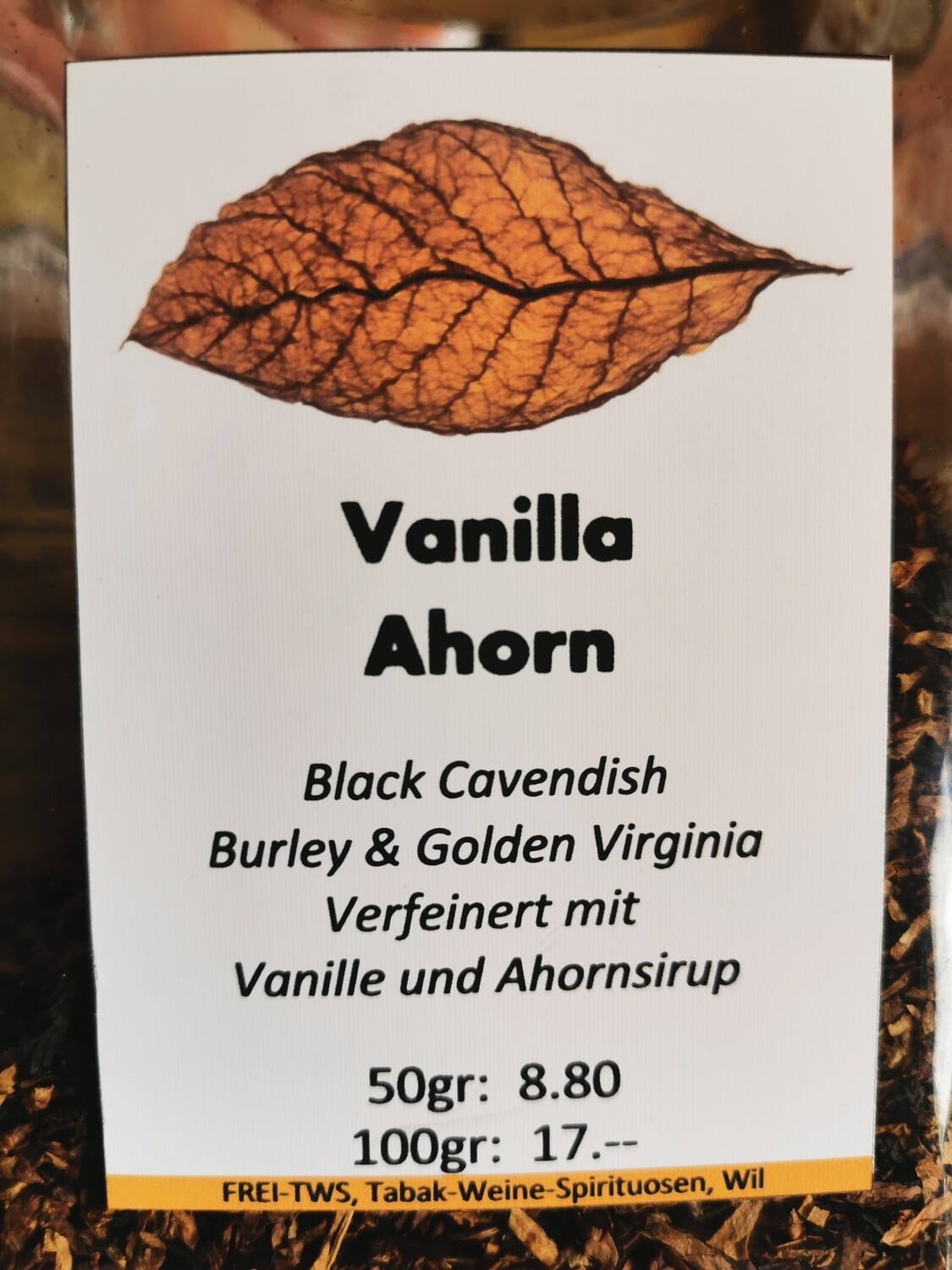 Pfeifentabak Vanilla/Ahorn 100gr