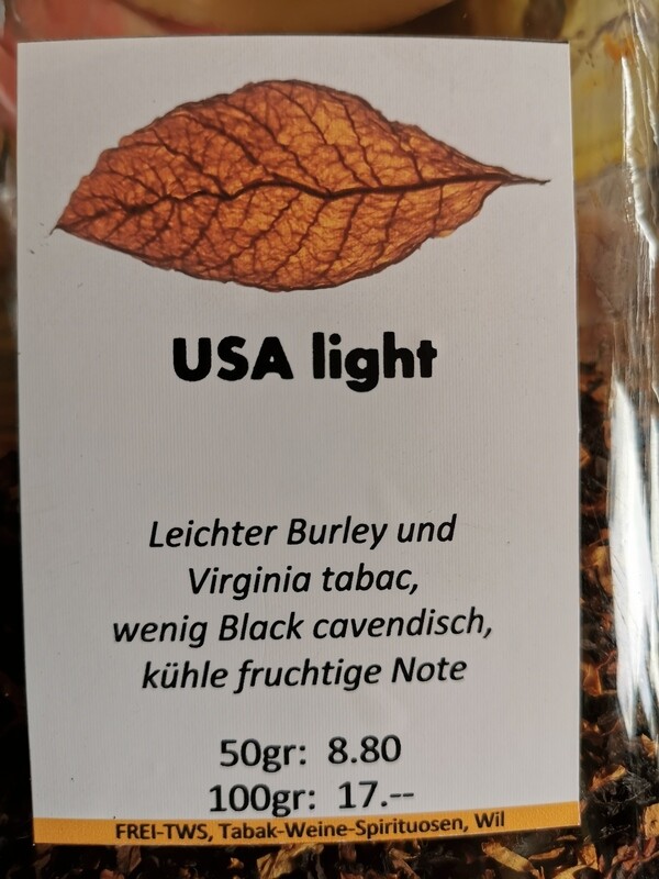 Pfeifentabak USA Light 100gr.