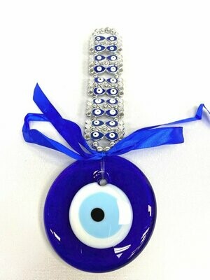 Nazar-Amulett Blaues Auge mit Schleife