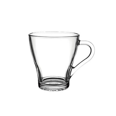 6er-Set Teeglas Gläser Trinkgläser Cappuccino mit Henkel 208ml