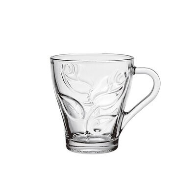 6er-Set Teeglas Gläser Trinkgläser Cappuccino mit Henkel 260ml