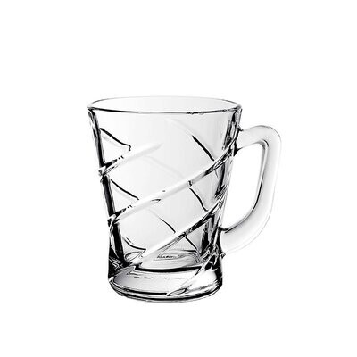6er-Set Teeglas Gläser Trinkgläser mit Henkel 230ml