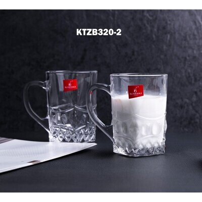 6er-Set Teeglas Gläser Trinkgläser mit Henkel Klein 156ml