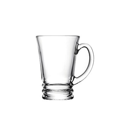 6er-Set Teeglas Gläser Trinkgläser Kaffeetassen Cappuccino mit Henkel 210ml