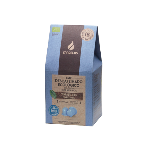 Biologisch Natuurlijk  Koffiecups cafeïnevrije /  15 capsules van 5,5 g per eenheid